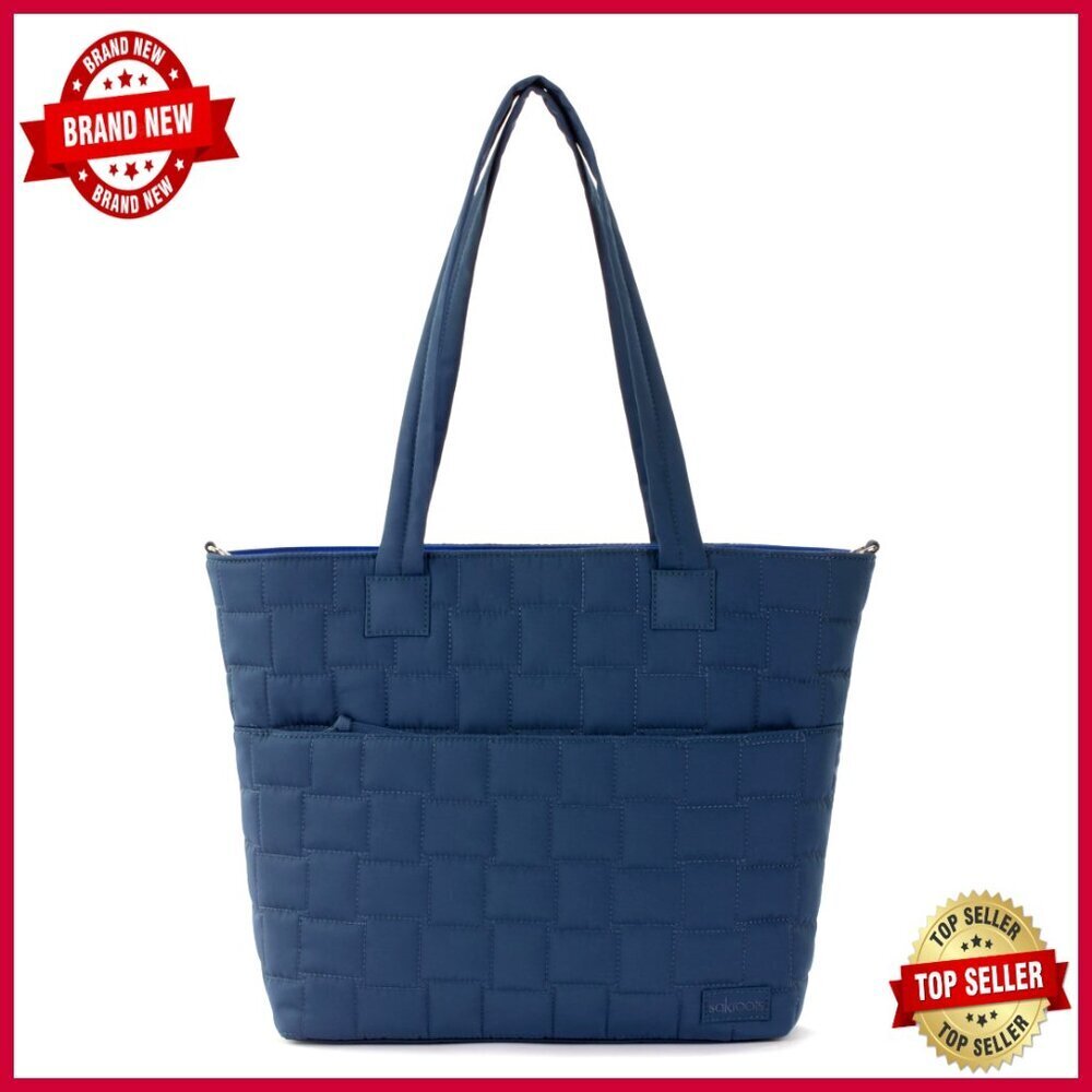 Large Tote Bag with Zipper Closure, Dual Shoulder Straps for Everyday Travel